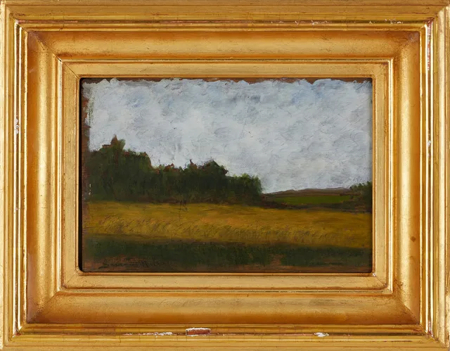SEVERIN NILSSON (1846-1918), landskap, olja på träpannå, signerad Severin Nilsson.