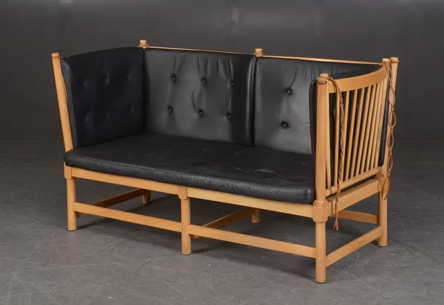 Børge Mogensen. Spoke-back sofa in beech, model 1789