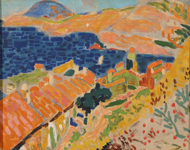 ANDRÉ DERAIN. Tryck efter en målning av André Derain.