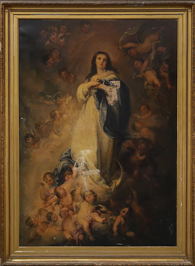 ATTRIBUTED TO MANUEL GARCÍA HISPALETO (1836-1898). Immaculate.