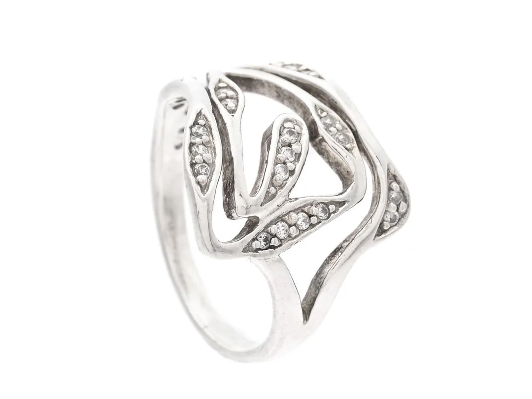 RING, sterlingsilver, cubic zirconia, stl 19 mm, vikt 4,7 g. — Smycken/Ring — Kaplans