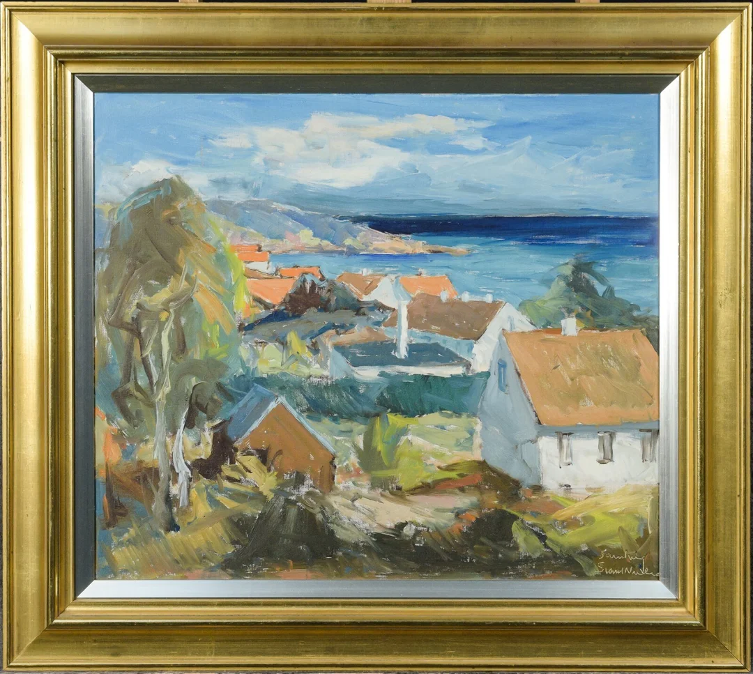 Svend Nielsen, motiv fra Bornholm — Paintings and sculptures/Modern pictorial arts — Lauritz