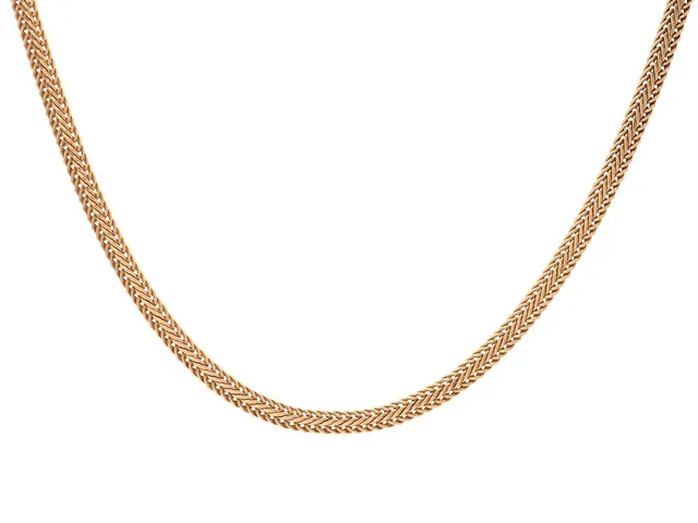 COLLIER, 18K guld, fantasilänk, bredd 3,6 mm, längd 43 cm, vikt 12 g.