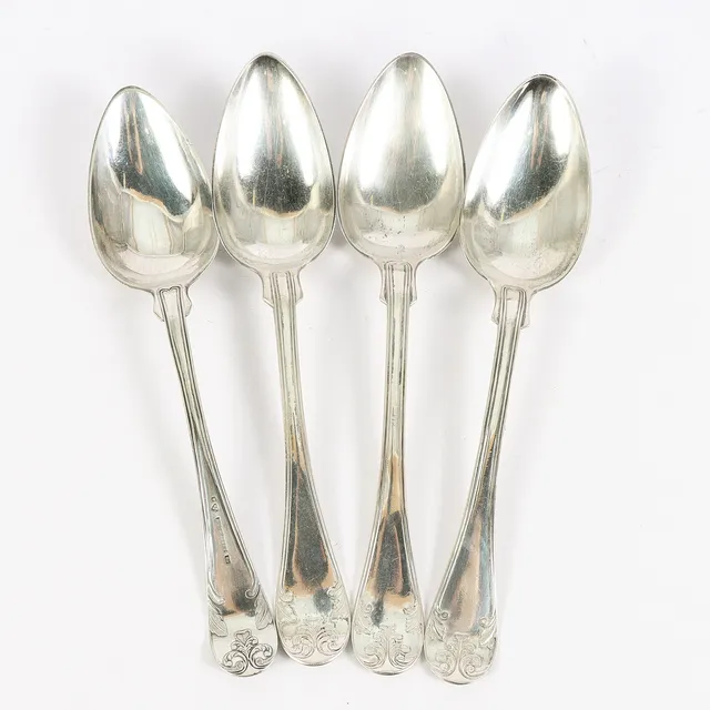 MATSKEDAR 4 stycken, silver.