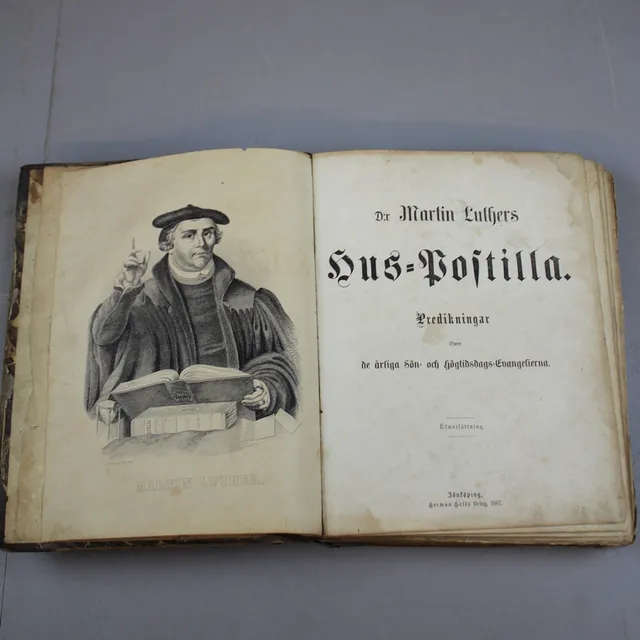 Doktor Martin Luthers Huspostilla, Herman Halls förlag 1867, Jönköping.