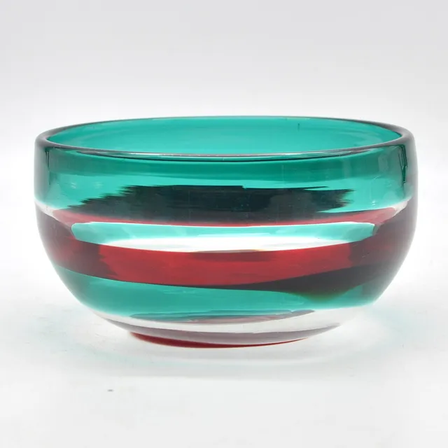 FULVIO BIANCONI. DESIGNERSCHALE, FÜR VENINI, STUDIOGLAS, INCALMO, ITALIEN, UM 1955.