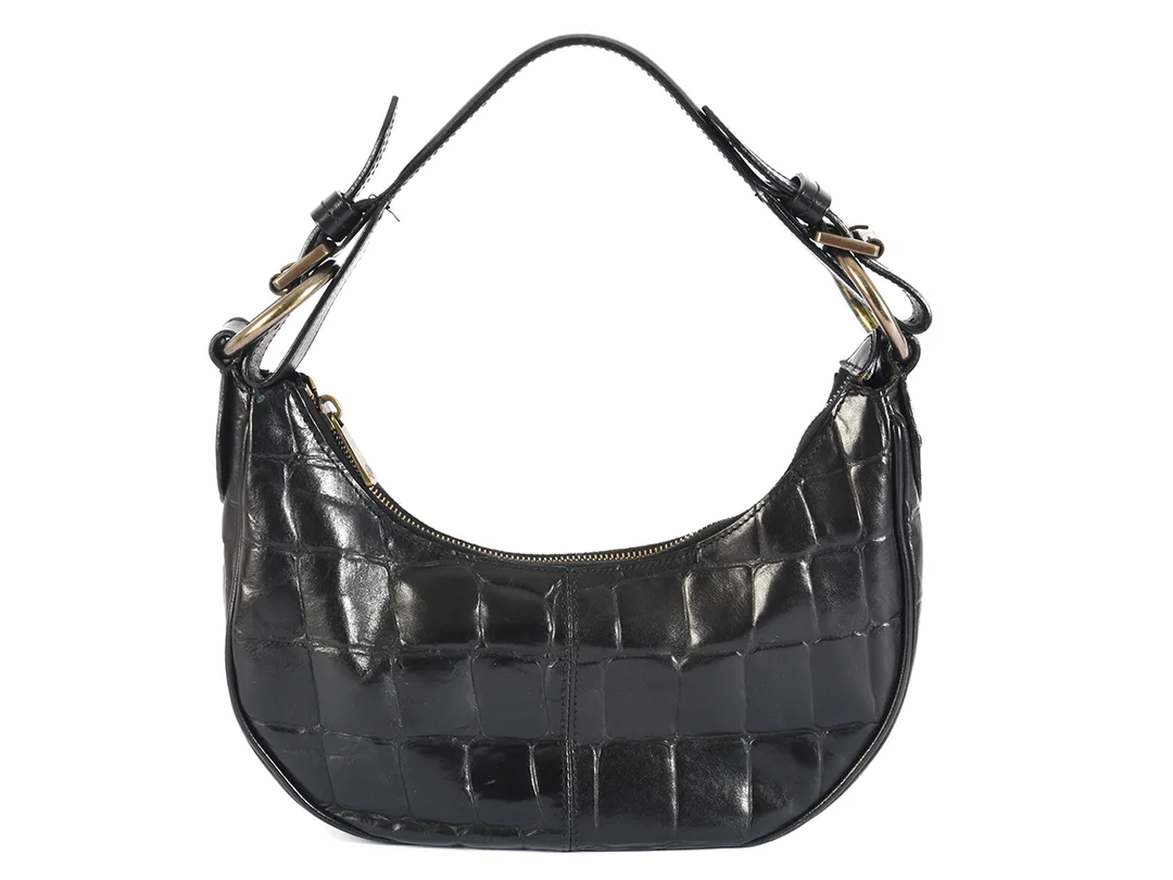 VÄSKA, MULBERRY, svart präglat läder, kongo, mässingsfärgade detaljer, 27x13x6cm, dustbag. — Accessoarer/Väskor — Kaplans