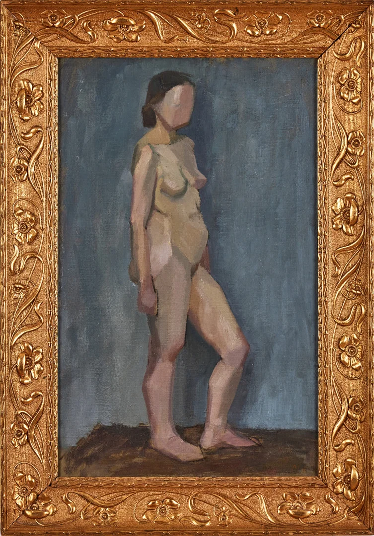 MOLLIE FAUSTMAN. Kvinnlig modell 1910, olja på duk, 58 x 36 cm. — Paintings — Stockholms Auktionsverk Fine Art