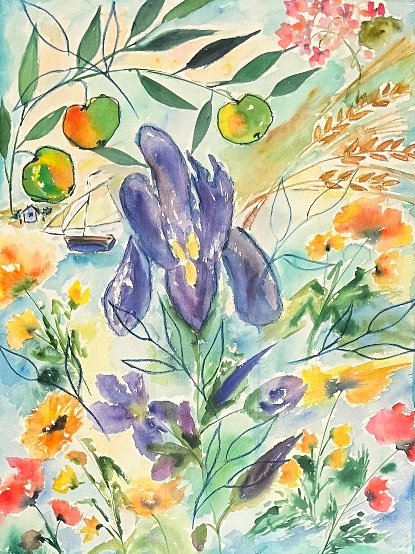 LENA LINDERHOLM. Akvarell, signerad Lena A Linderholm. — Paintings — Auktionshuset Thörner & Ek