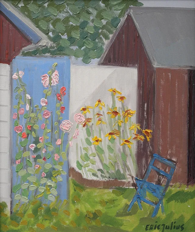 ERIC JULIUS. "Sommar", olja på duk, signerad.