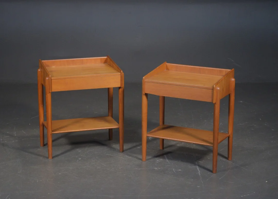 Børge Mogensen, 2 sengeborde af teak (2) — Furniture/Other furniture — Lauritz