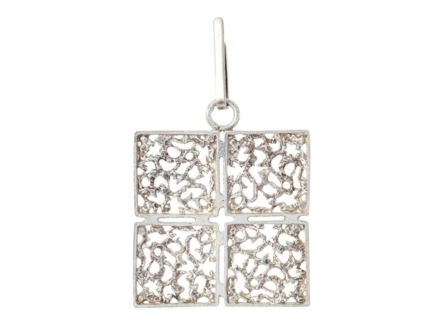 HÄNGE, sterlingsilver, Hallberg, Köping 1971, höjd 6,3 cm, bredd 4,2 cm, vikt 19,2 g.