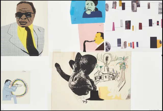 JOCKUM NORDSTRÖM (Sverige, född 1963), "Jazz", signerad JOCKUM, II, fine art print.