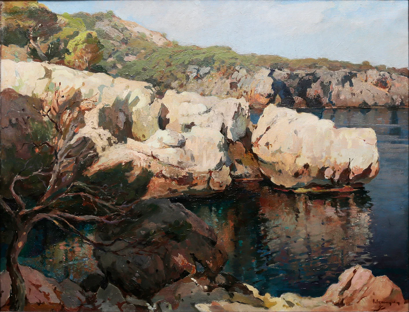 JOSEP PUIGDENGOLAS. "El acantilado". — Paintings — Balclis