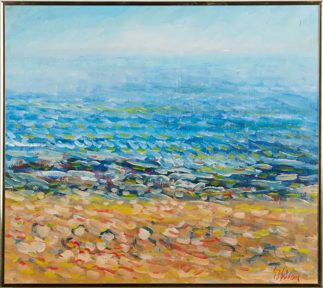 GUNNAR INGEMAR ERIXON (1928-2008). "Medelhav I", olja på duk, signerad G. I. Erixon.