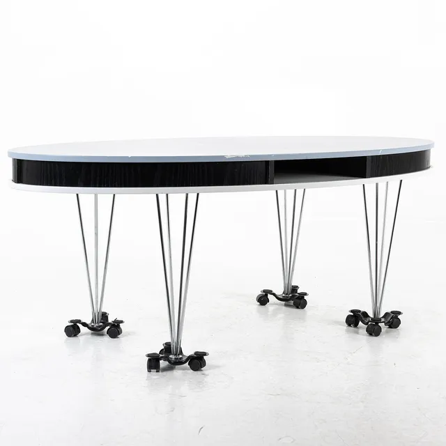 SOFFBORD, kromade stålben.