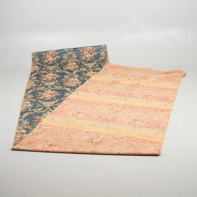 MID-CENTURY FRENCH MACHINE WOVEN SILK JACQUARD.