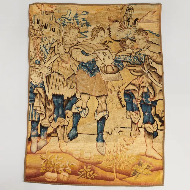 TAPET/GOBELÄNG, sannolikt Frankrike omkring år 1800, bibliskt motiv.