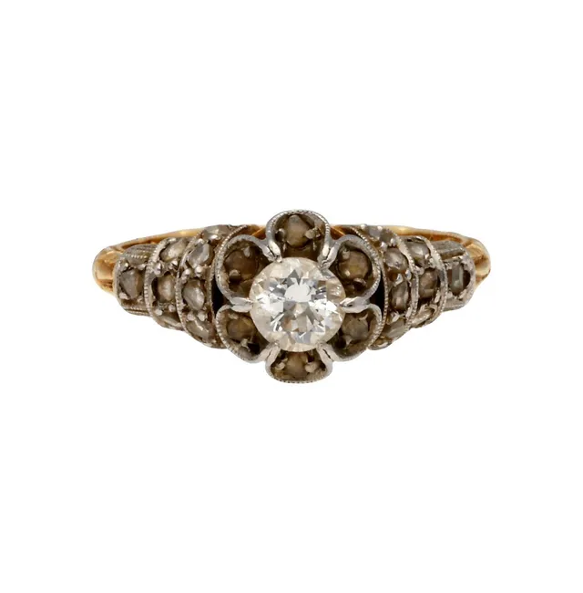 Diamonds ring, mid 20th Century.