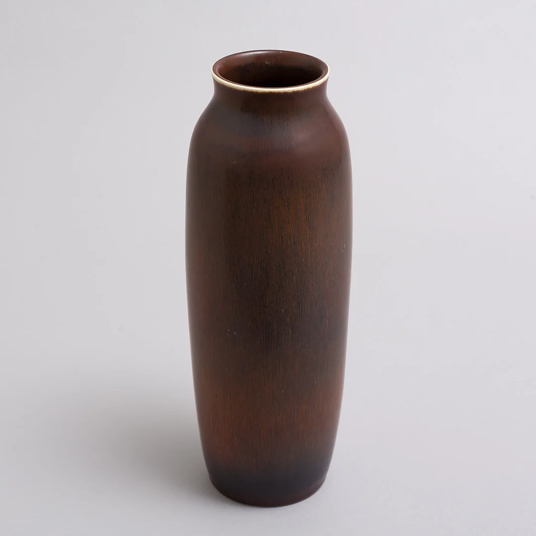 CARL HARRY STÅLHANE. VAS, stengods, Carl-Harry Stålhane, Rörstrand, Harpälsglasyr, 1960-tal. — European — Kalmar Auktionsverk