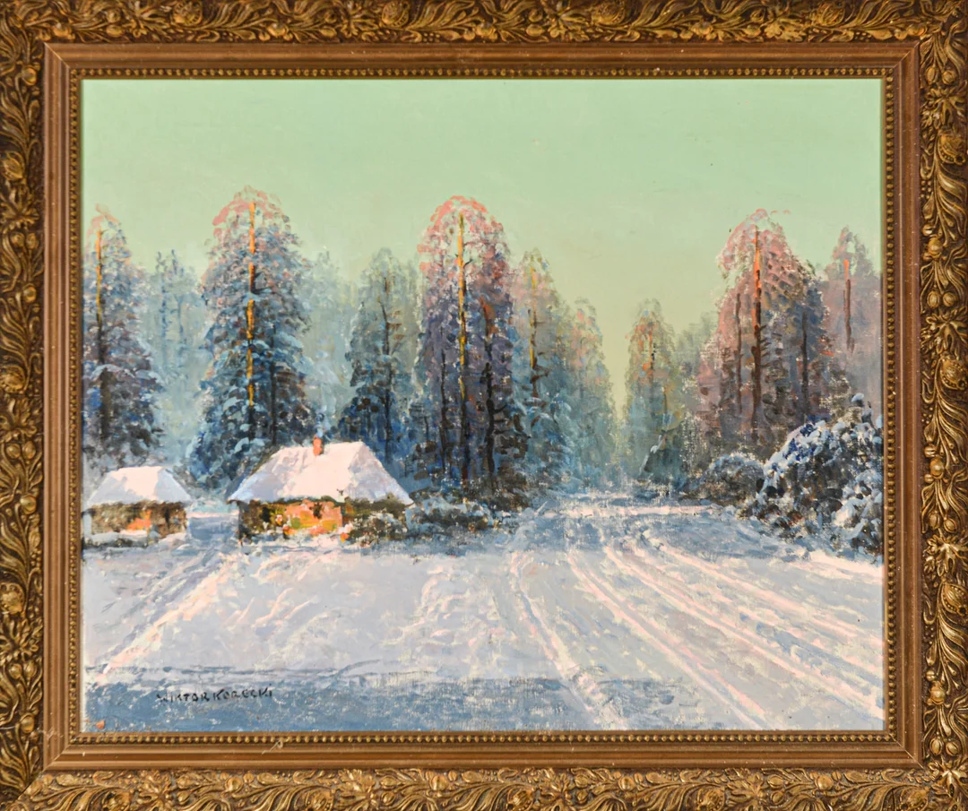 Wiktor Korecki. Winter landscape — Paintings and sculptures/Older pictorial arts — Lauritz