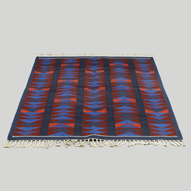 BERIT WOELFER. Rölakanmatta, "Zanzibar", Kasthall, 235 x 166 cm.