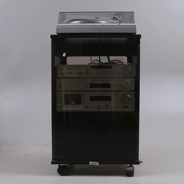 STEREO Akai, med STEREOMÖBEL, 1900-tal.