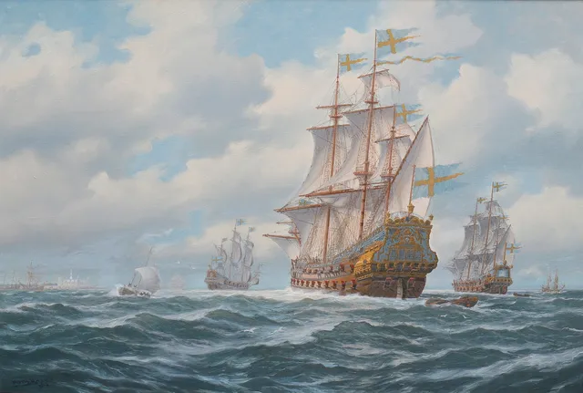 ADOLF BOCK. "ESKADER GENOM ÖRESUND".