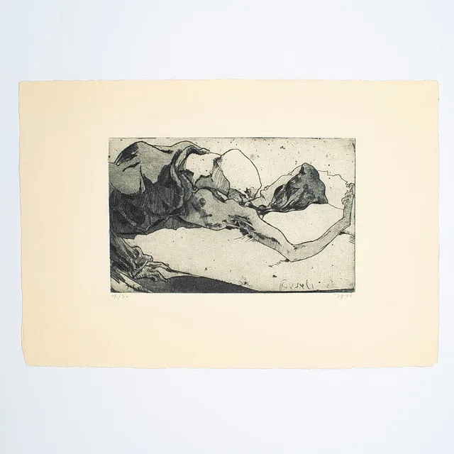 HORST JANSSEN. THE ALP VARIATIONS ON HEINRICH FÜSSLI, 1973, RADIERUNG, 19/30.