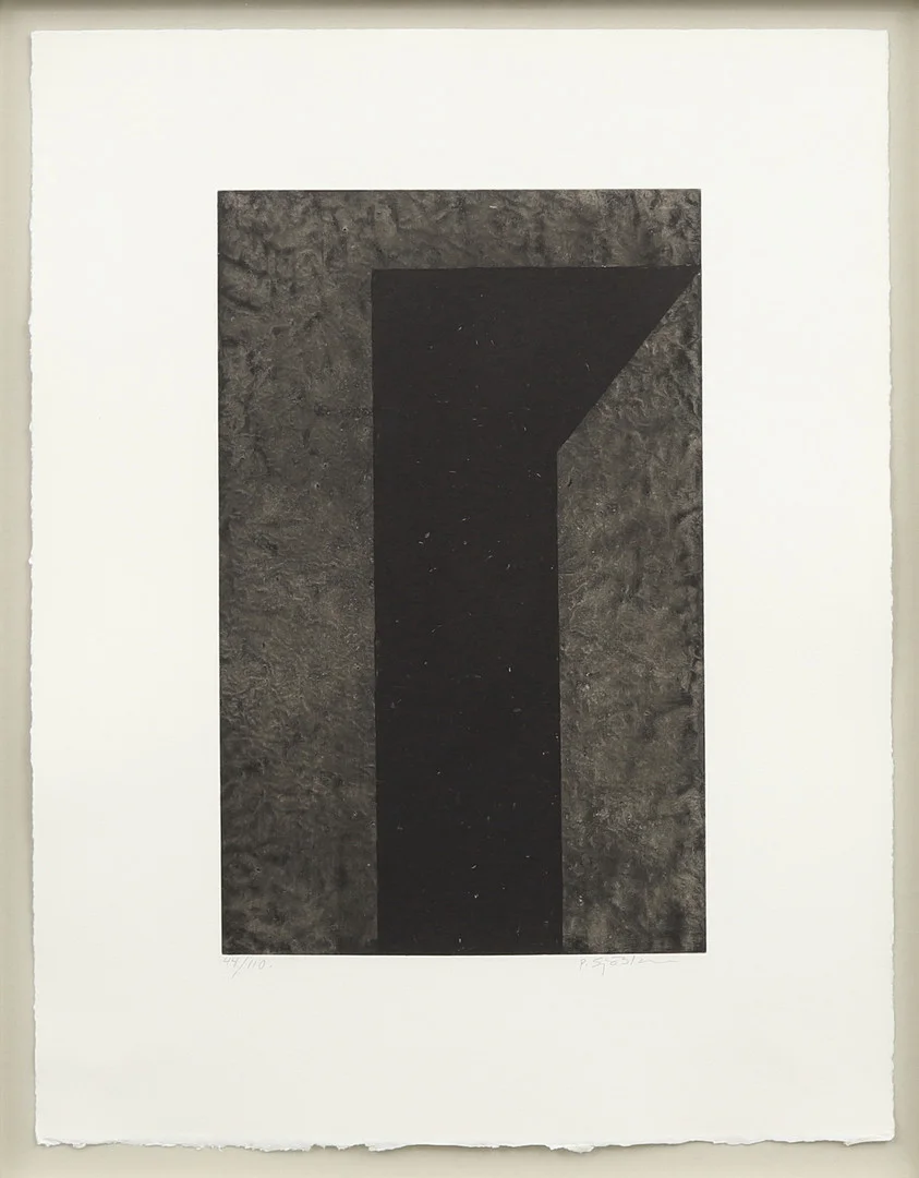 PETER SJÖBLOM. Komposition, polytopi nr 44/110 cm, signerad. — Engravings & Prints — Garpenhus Auktioner