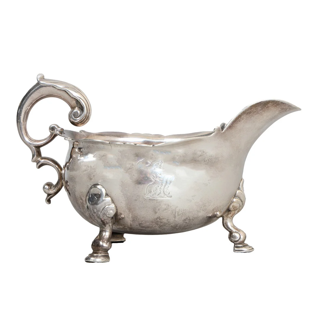 A GEORGE II SILVER SAUCEBOAT. — Silver — Bishop & Miller