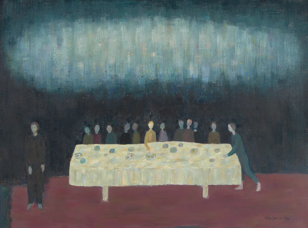 Sparre, Victor — "Judas velger" 1980 — Kunst/Maleri — Blomqvist