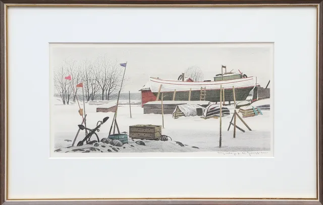 REINOLD LJUNGGREN. LITO, signerad.