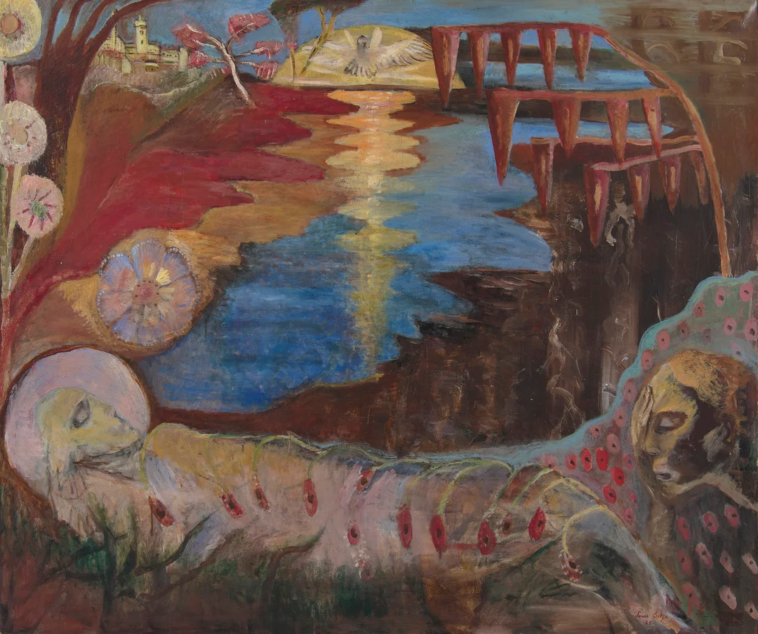Sitje, Joronn — "Åses død" 1925 — Kunst/Maleri — Blomqvist