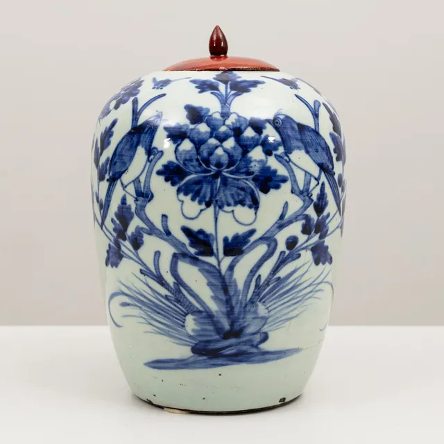 BOJAN, med trälock, porslin, Kina, 1800/1900.