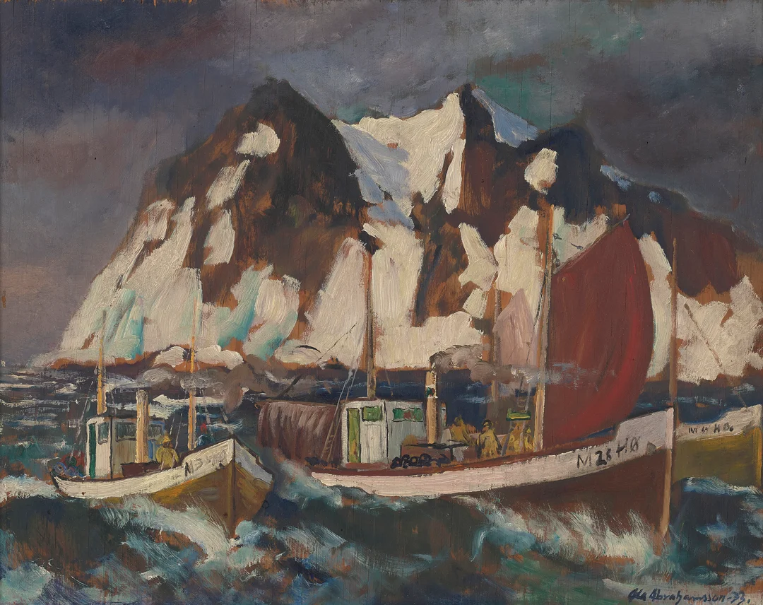 Abrahamsson, Ola — "Fra Sundmøre" 1933 — Kunst/Maleri — Blomqvist