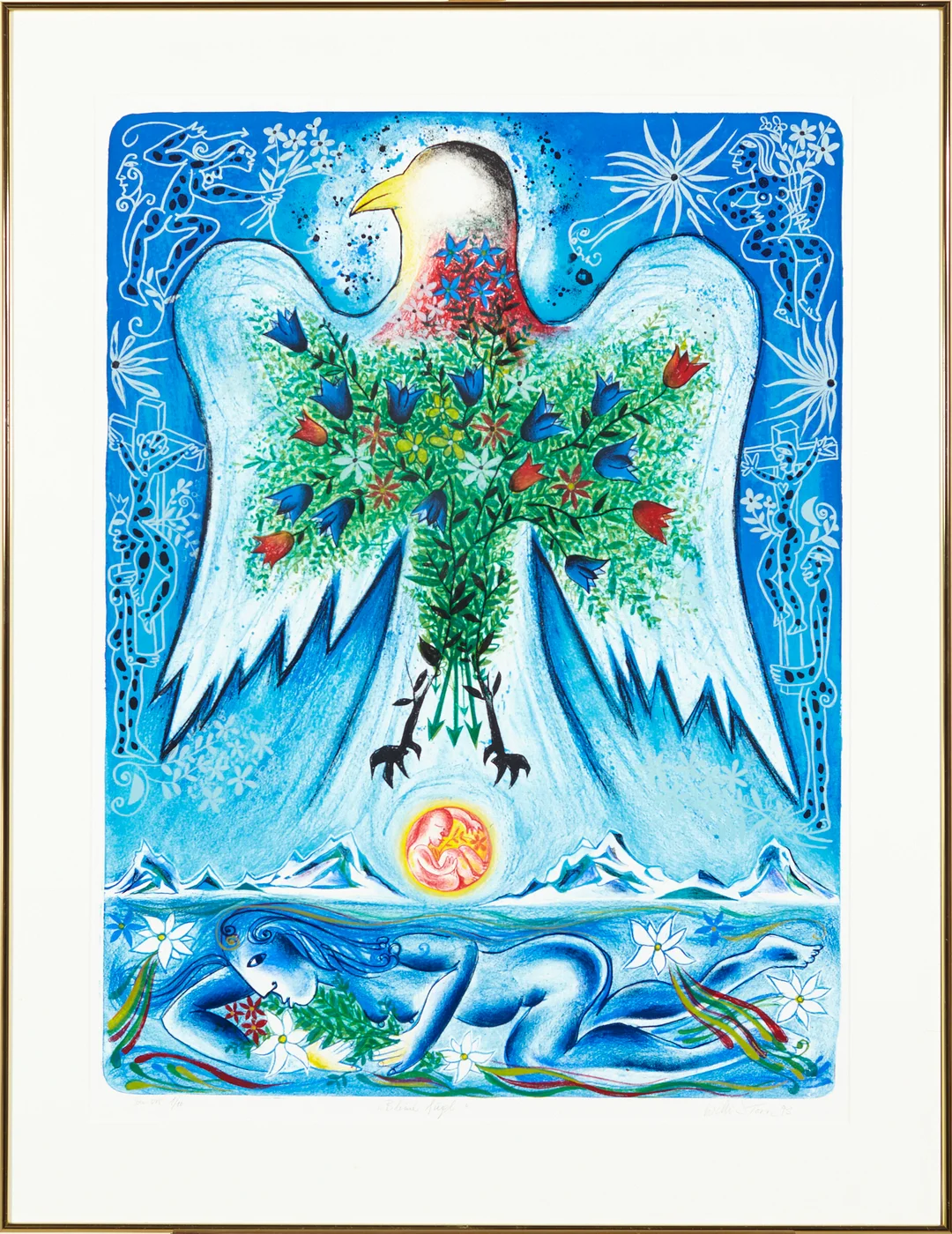 Storn, Willibald — "Blind fugl" 1993 — Kunst/Grafikk — Blomqvist
