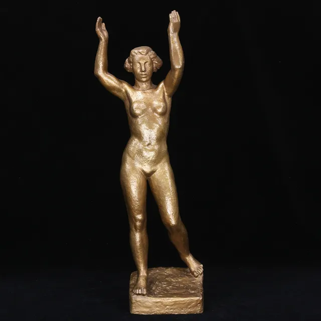 JOHN LUNDQVIST. Skulptur, brons, signerad, daterad 1945.