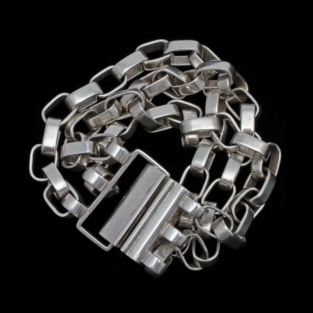 SVEN ERIK HÖGBERG. Armband, silver, Göteborg, 1981.