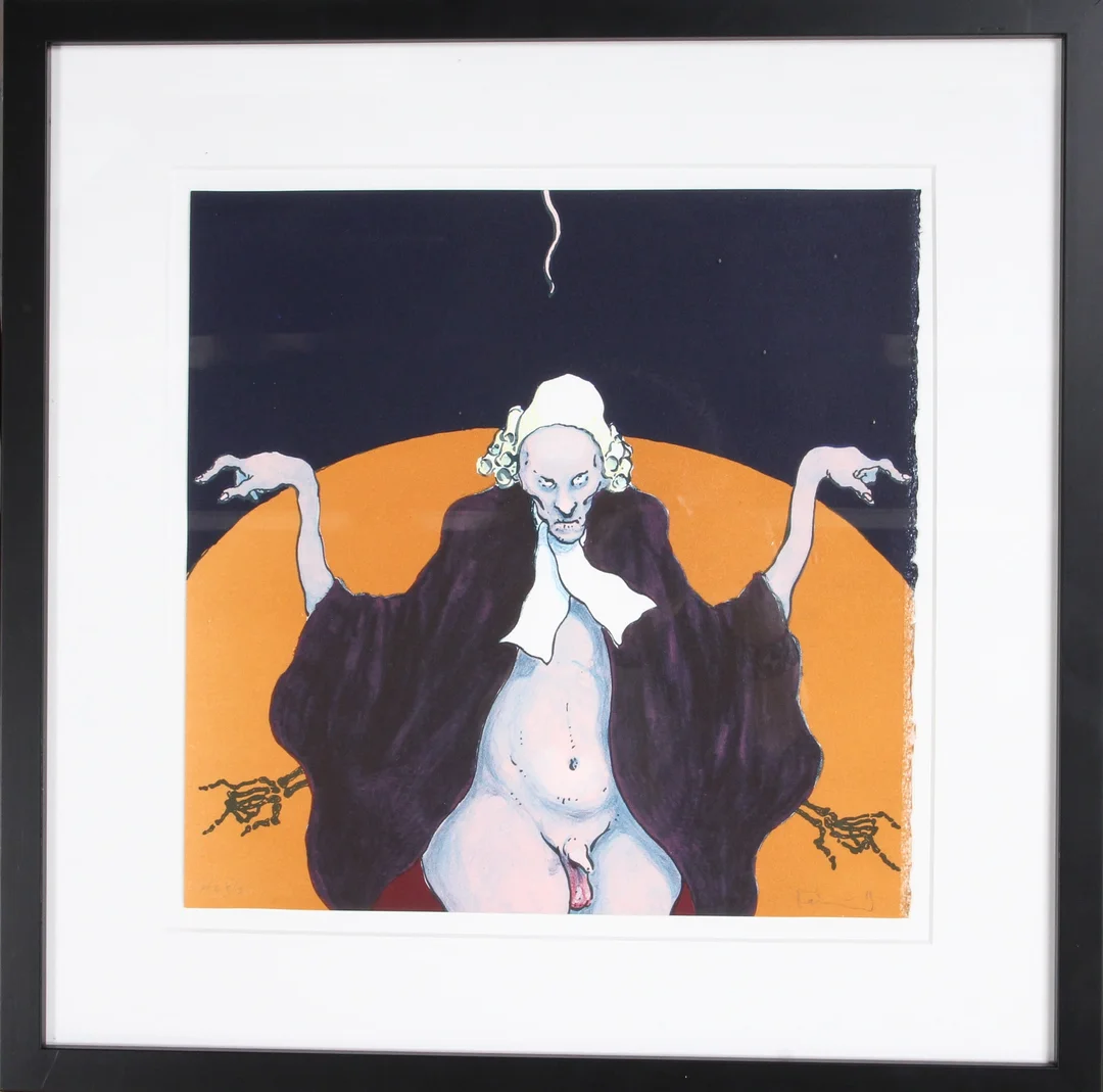 Michael Kvium. 'The judgment' — Paintings and sculptures/Prints and photography — Lauritz