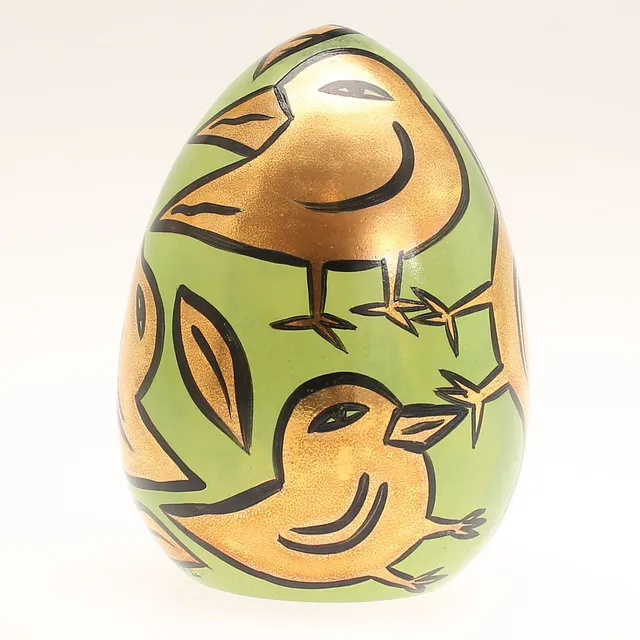 ULRICA HYDMAN-VALLIEN. Glasskulptur/ägg, signerad och numrerad, Kosta-Boda Atelier.