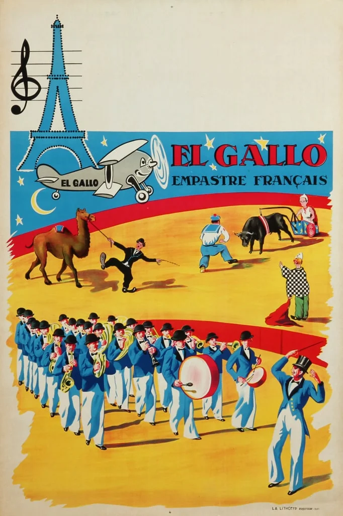 Fransk plakat, 'El Gallo', omkr. 1930 — Paintings and sculptures/Prints and photography — Lauritz