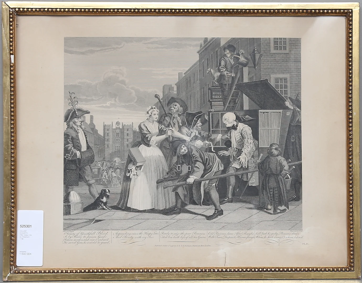 WILLIAM HOGARTH. EFTER. Gravyr, GG & J Robinson, 1796. — Engravings & Prints — Gomér & Andersson Linköping