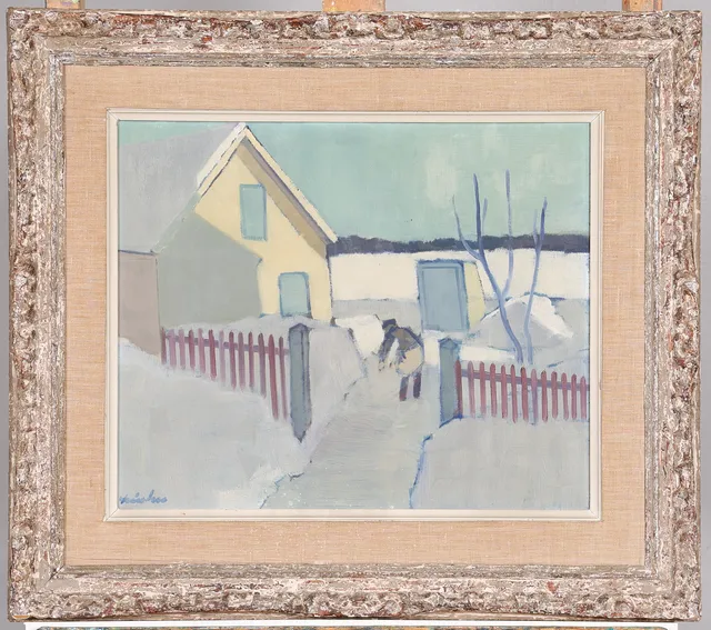 HELGE LINDEN. OLJA PÅ PANNÅ, signerad.