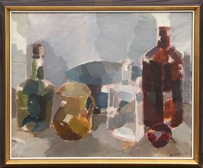 LIS KÖHLER. OLJA, på duk, signerad, 1960.