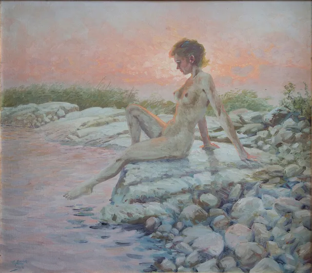 ARNE BARK. OLJA på duk, signerad, 1900-tal.