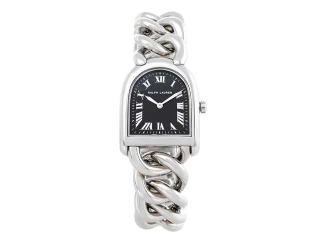 RALPH LAUREN, Stirrup Petit Link, Serie nr. WAGH04559, Boett nr. K00400, damur, 23 mm, stål, quartz, safirglas, integrerad originallänk, längd 175 mm, ca 2020.