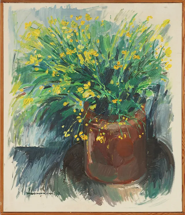 BENGT ANDERSSON. Stilleben, olja på duk, sign o dat -67.