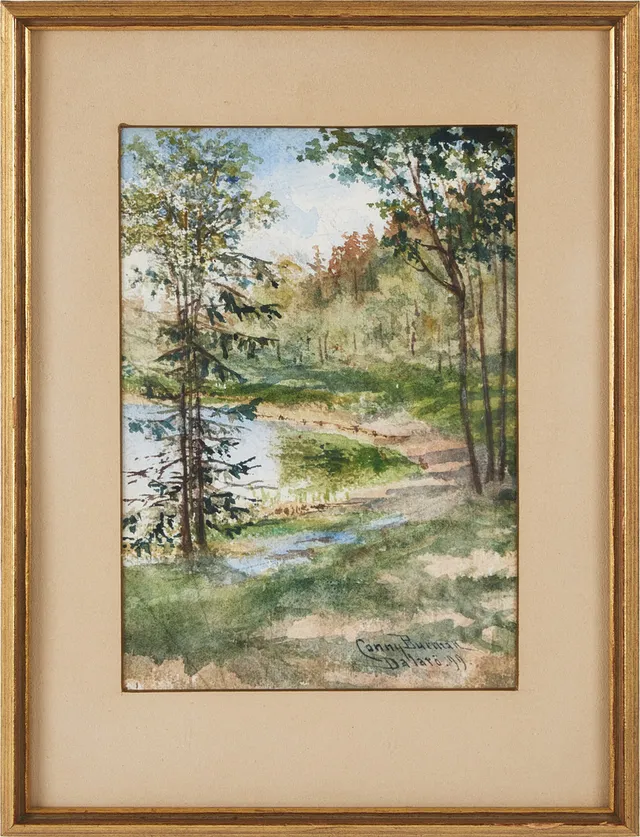 CONNY BURMAN. Motiv från Dalarö, akvarell, signerad, daterad 99.