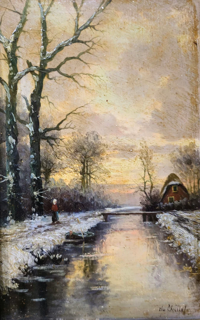FREDERIK JACOBUS VAN ROSSUM DU CHATTEL (1856-1917). Vista rural, Holanda. — Paintings — Barcelona Auctions